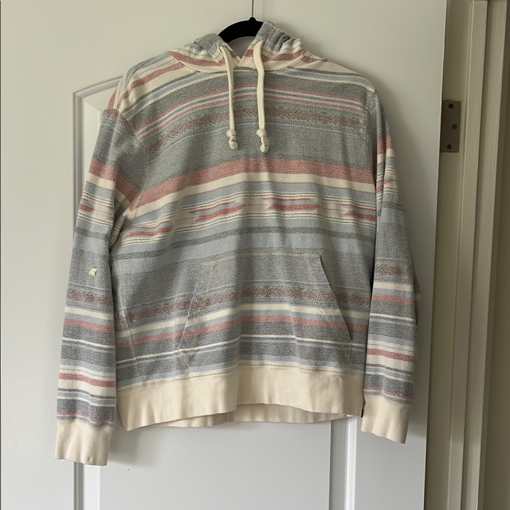 Striped Hoodie with Drawstring
